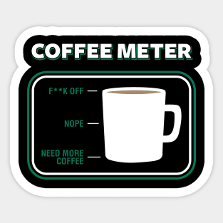 Coffee meter Sticker